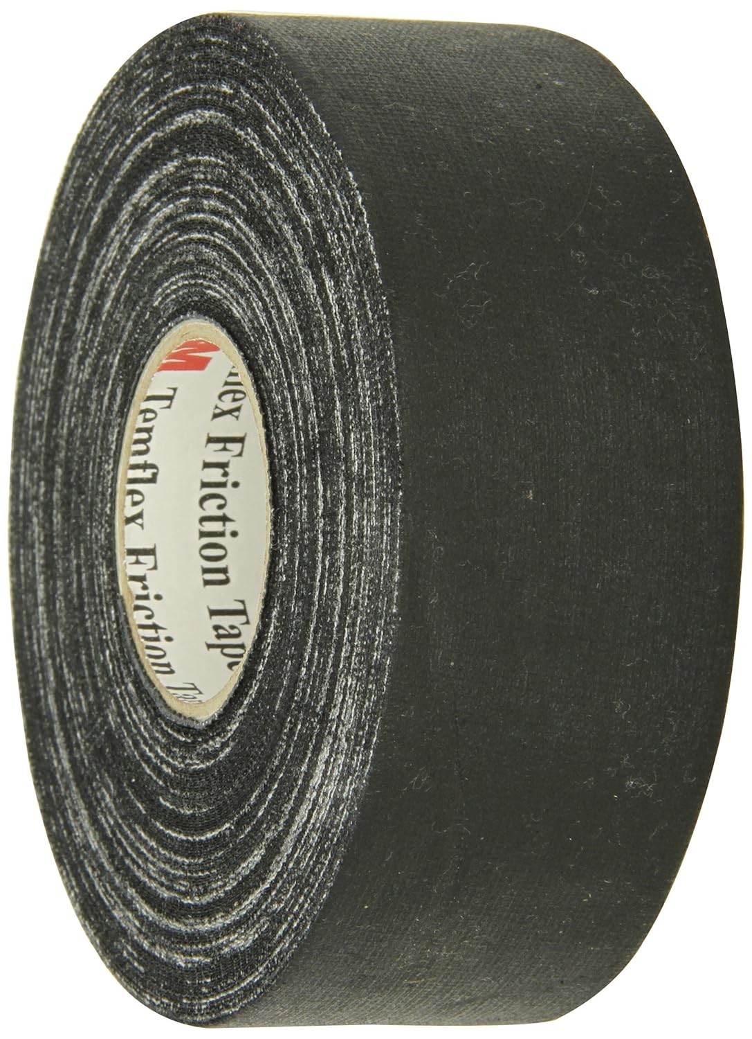 3M Temflex Cotton Friction Tape 1755, Black, 1-1/2" Width, 82-1/2 Foot Black