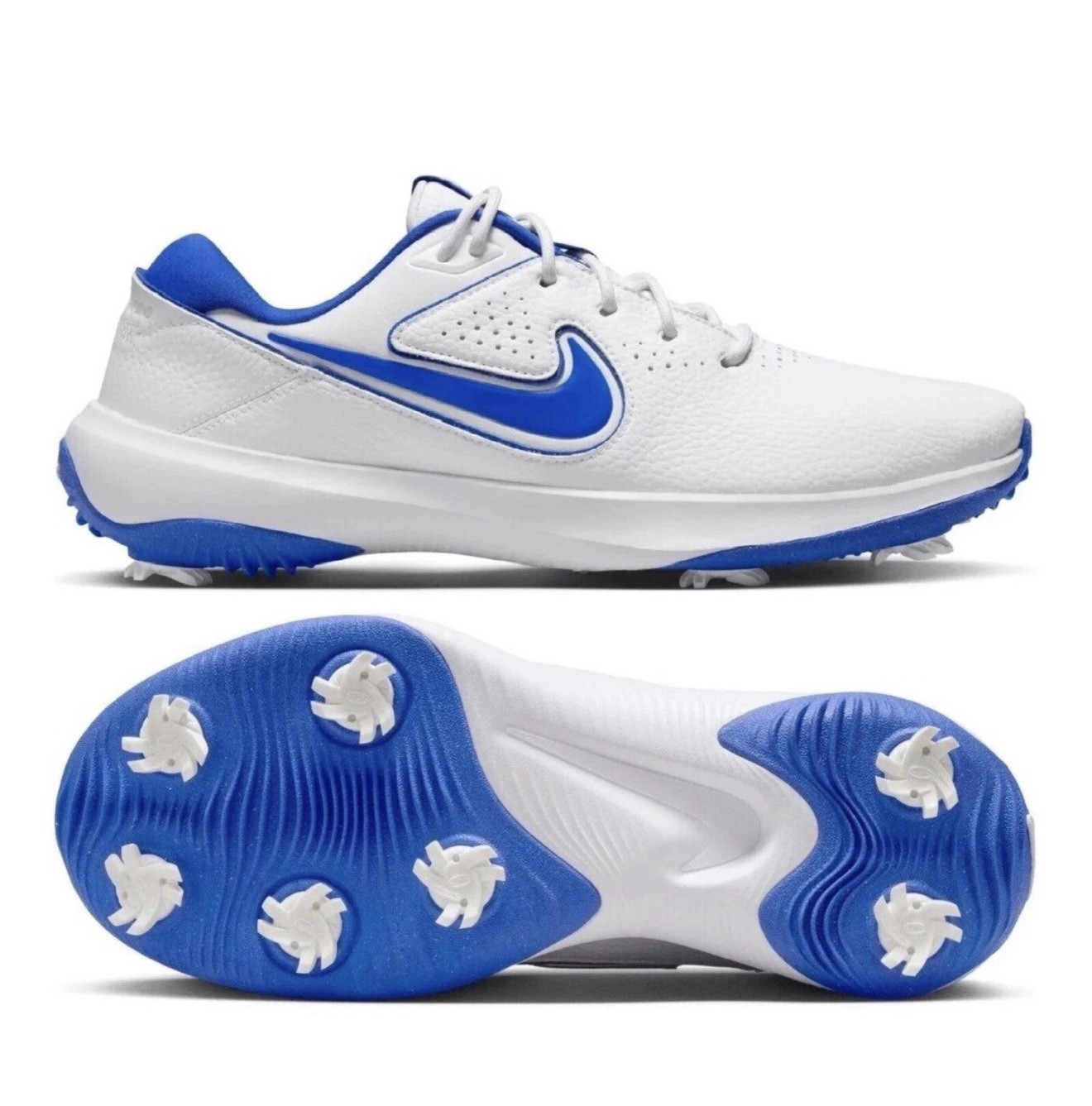 NEW Nike Victory Pro 3 Men Golf Shoes, White/Hyper Royal, DV6800-140, Size 15