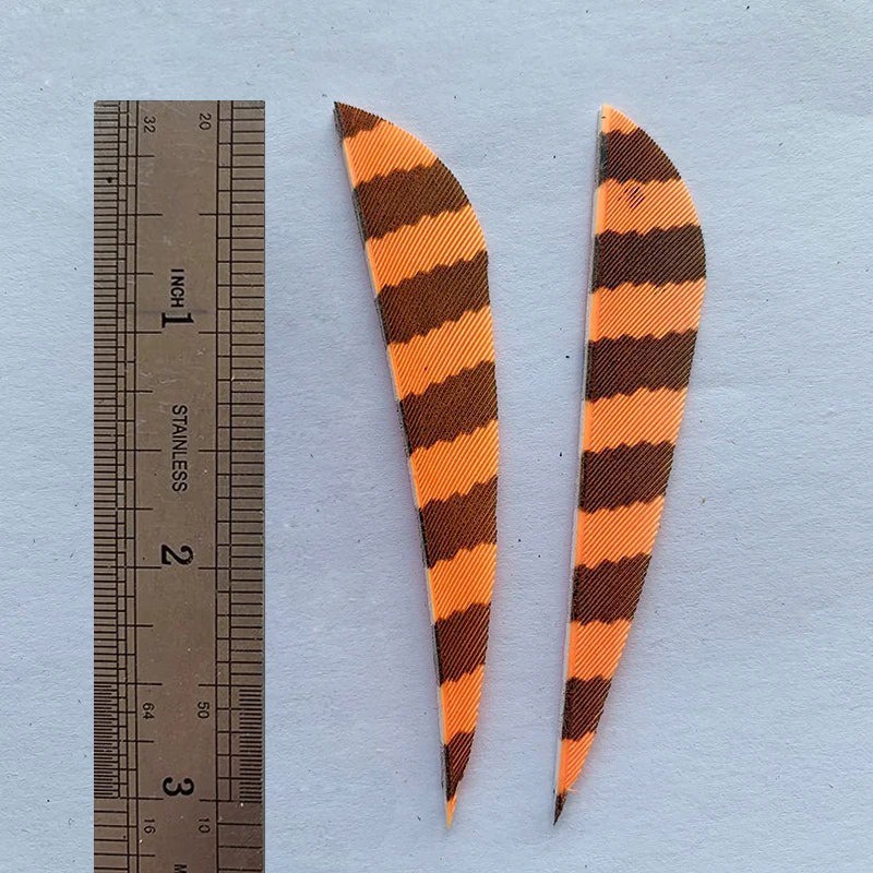 50pcs 3" 4" 5" Parabolic Left Wing Right Wing  RW  Fletch  Feathers Accessories