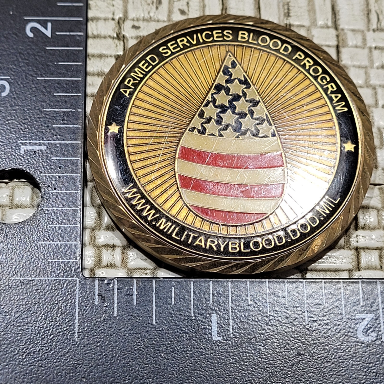 ARMED SERVICES BLOOD PROGRAM LIFE FORCE Challenge Coin