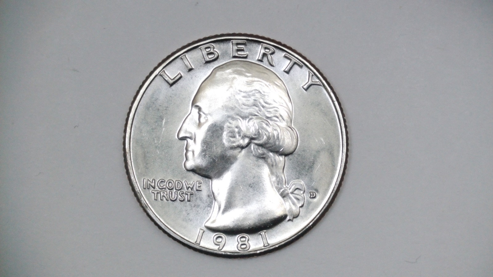 1981 D Washington Quarter Uncirculated BU **FREE SHIPPING**