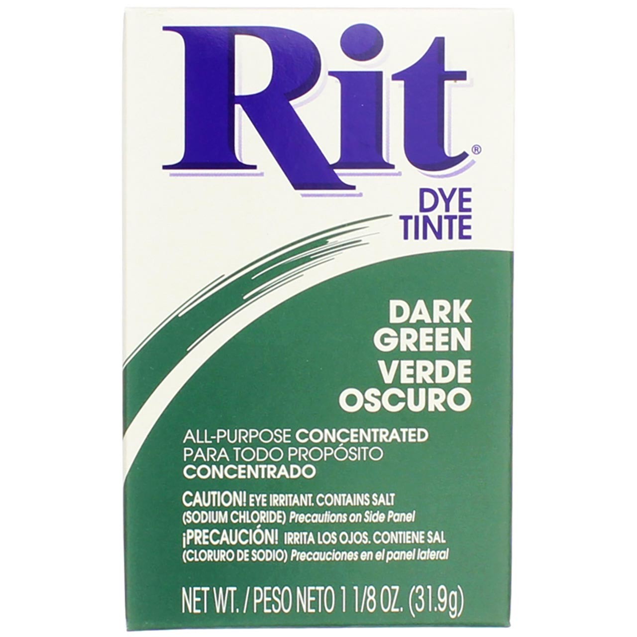 2 Pack Rit All-Purpose Powder Dye, Dark Green, 1.125 oz