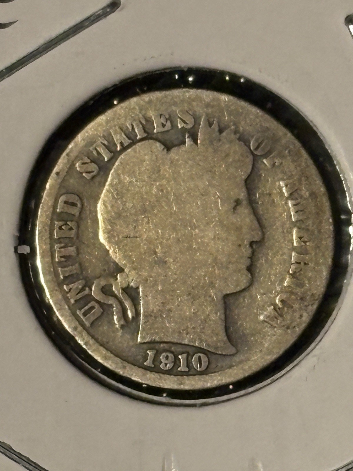 1910 Barber Dime    Item 4A