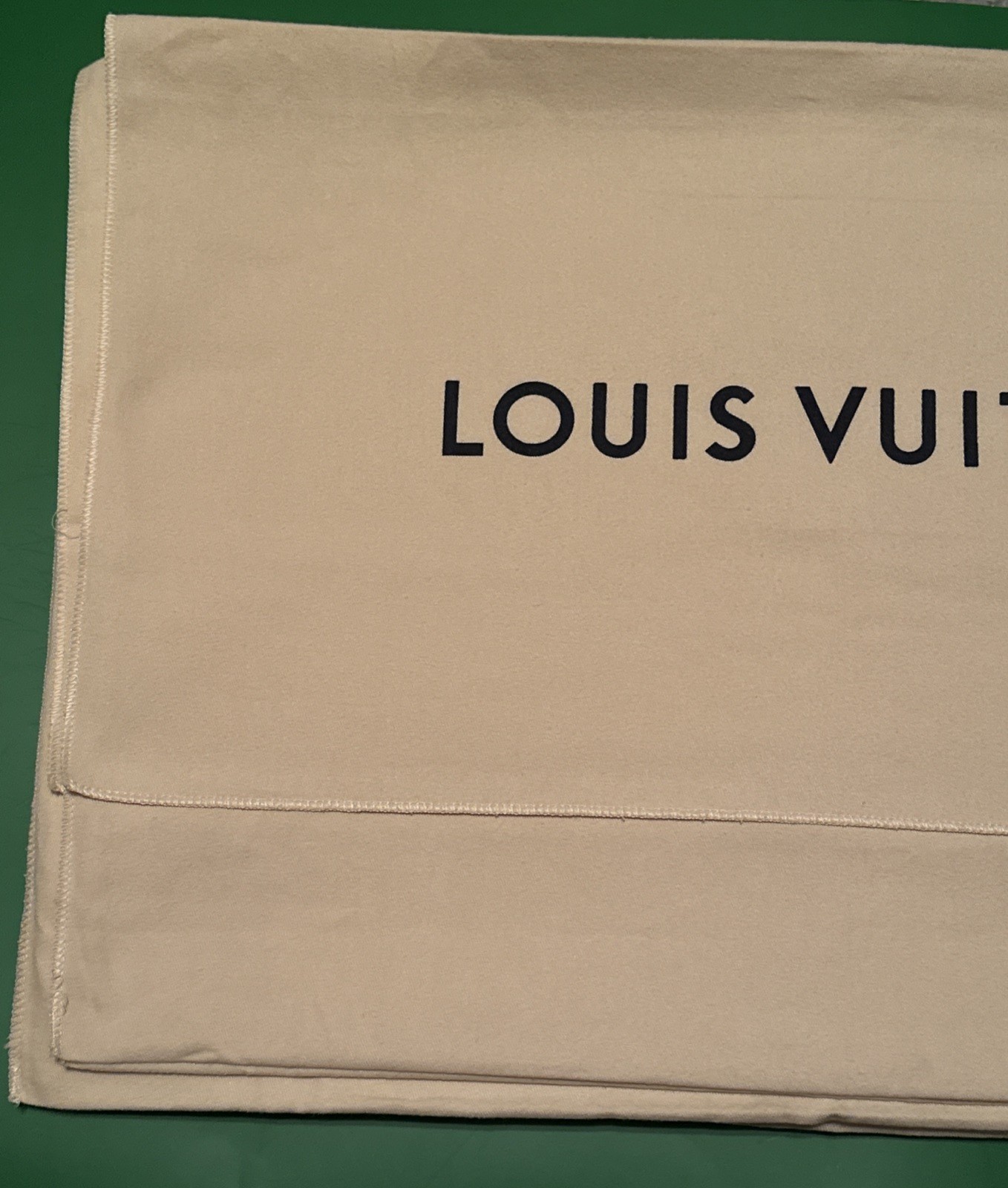 Authentic Louis Vuitton Dust Cover Bag, Beige “22x15” Envelope Type