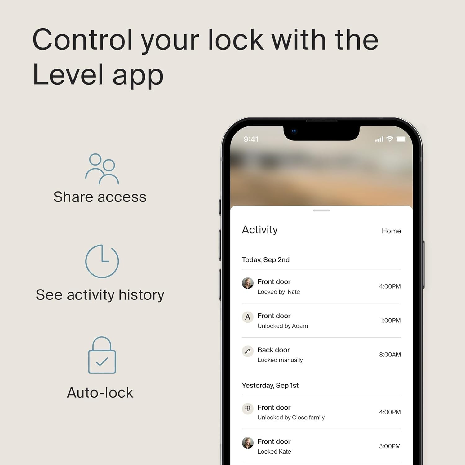 Level Bolt C-D11U A3 Keyless Entry The Invisible Bluetooth Smart Lock Deadbolt E