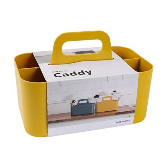 Stackable Organizer Caddy, Yellow, Made in Korea | Portable. Rectangle YELLOW