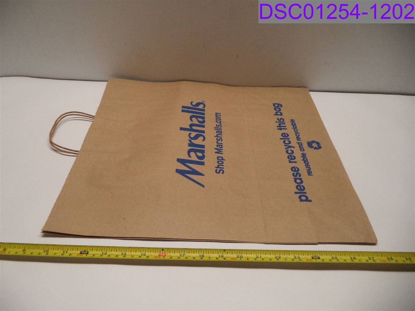 Qty = 250: Marshall's Brown Kraft Shopper Handled 16-3/4" x 18-1/2" x 6-1/2"