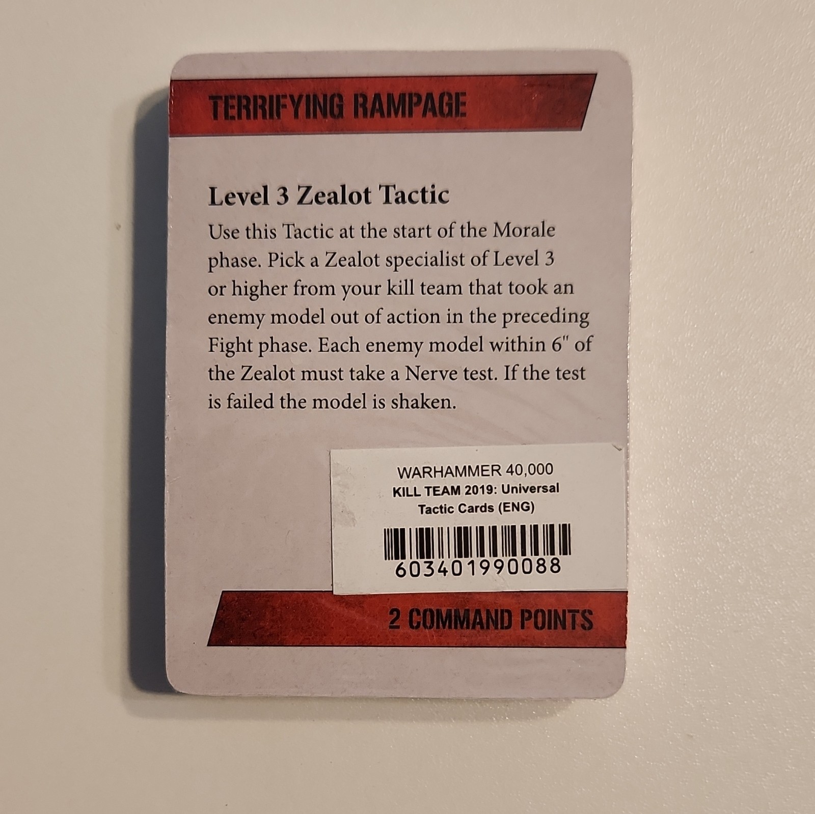 Games Workshop Kill Team 2019 Datasheet, Tactic Cards, and Dice