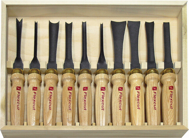 Flexcut Wood Carving New 10 Pc. Deluxe Mallet Set MC100