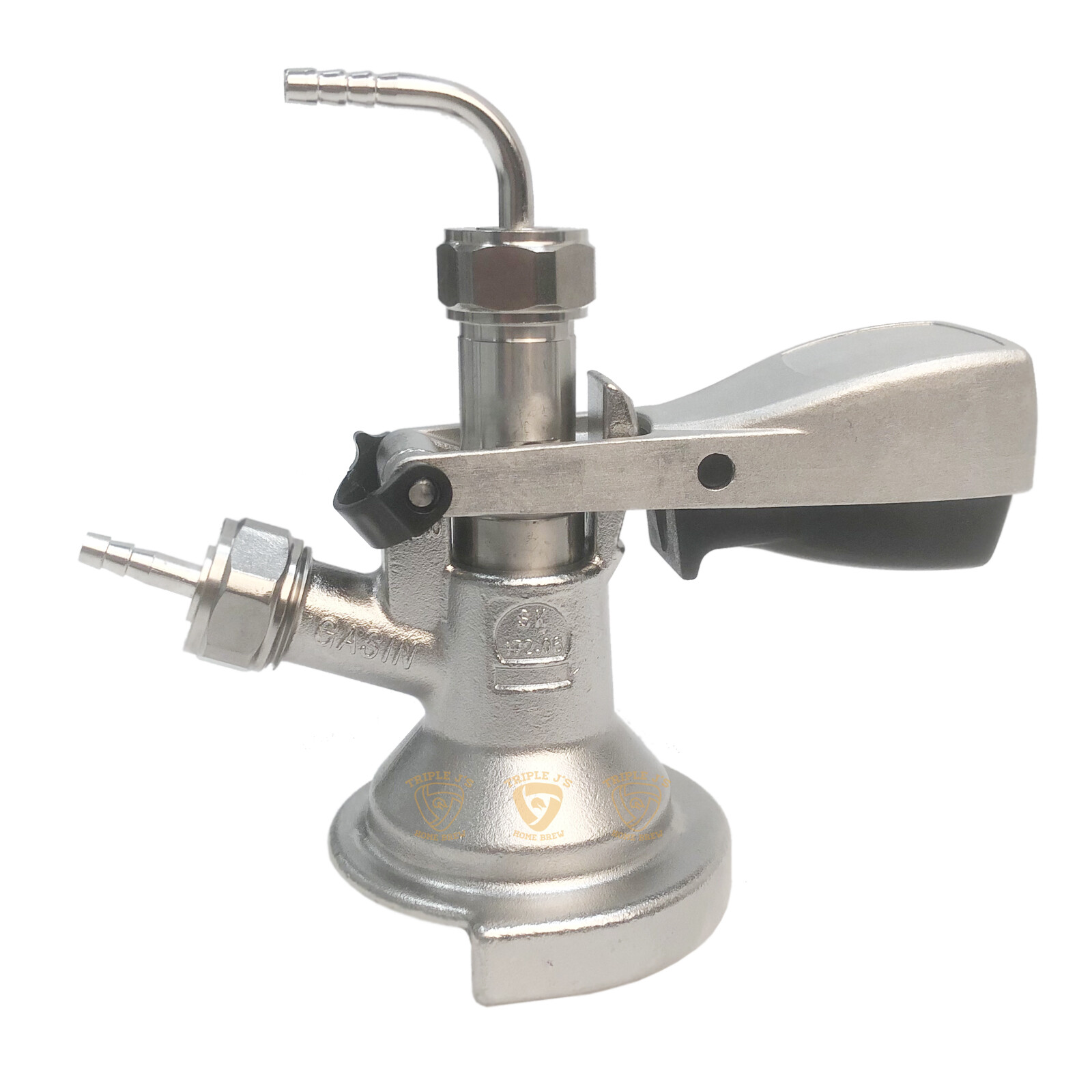 Stainless Steel A Type Twist On Coupler w/ Barb Fitting for Tooheys XXXX Keg
