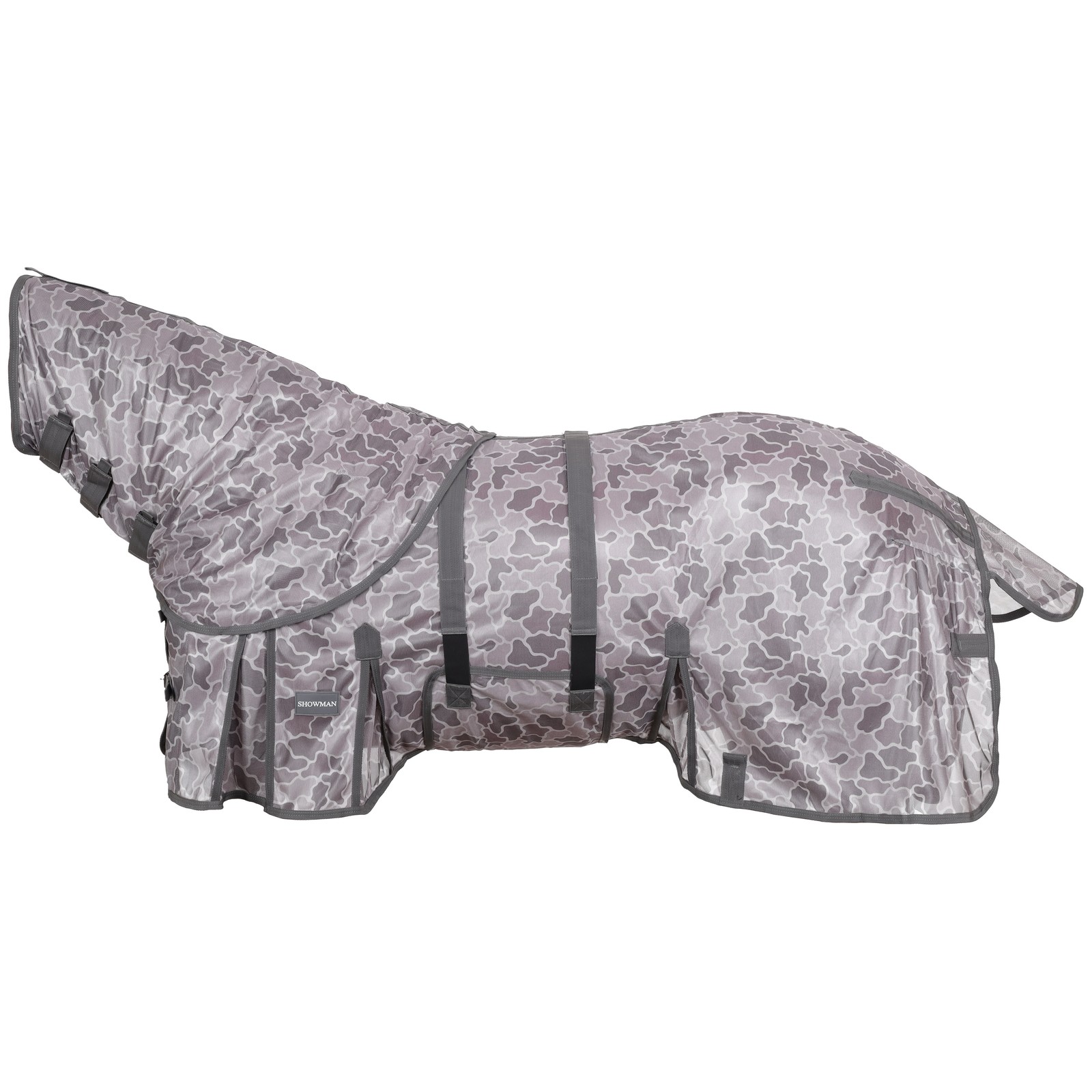 Showman Retro Camo Mesh Fly Sheet w/ Detachable Neck Cover