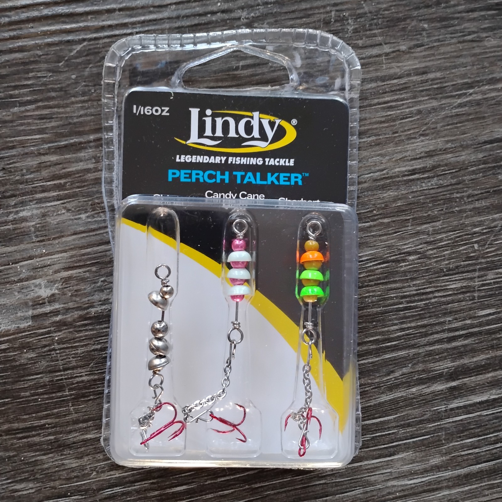 Lindy Fishing Tackle - 3 Pk Lindy Perch Talker 1/16 oz SHINER CANDY SHERBERT ICE