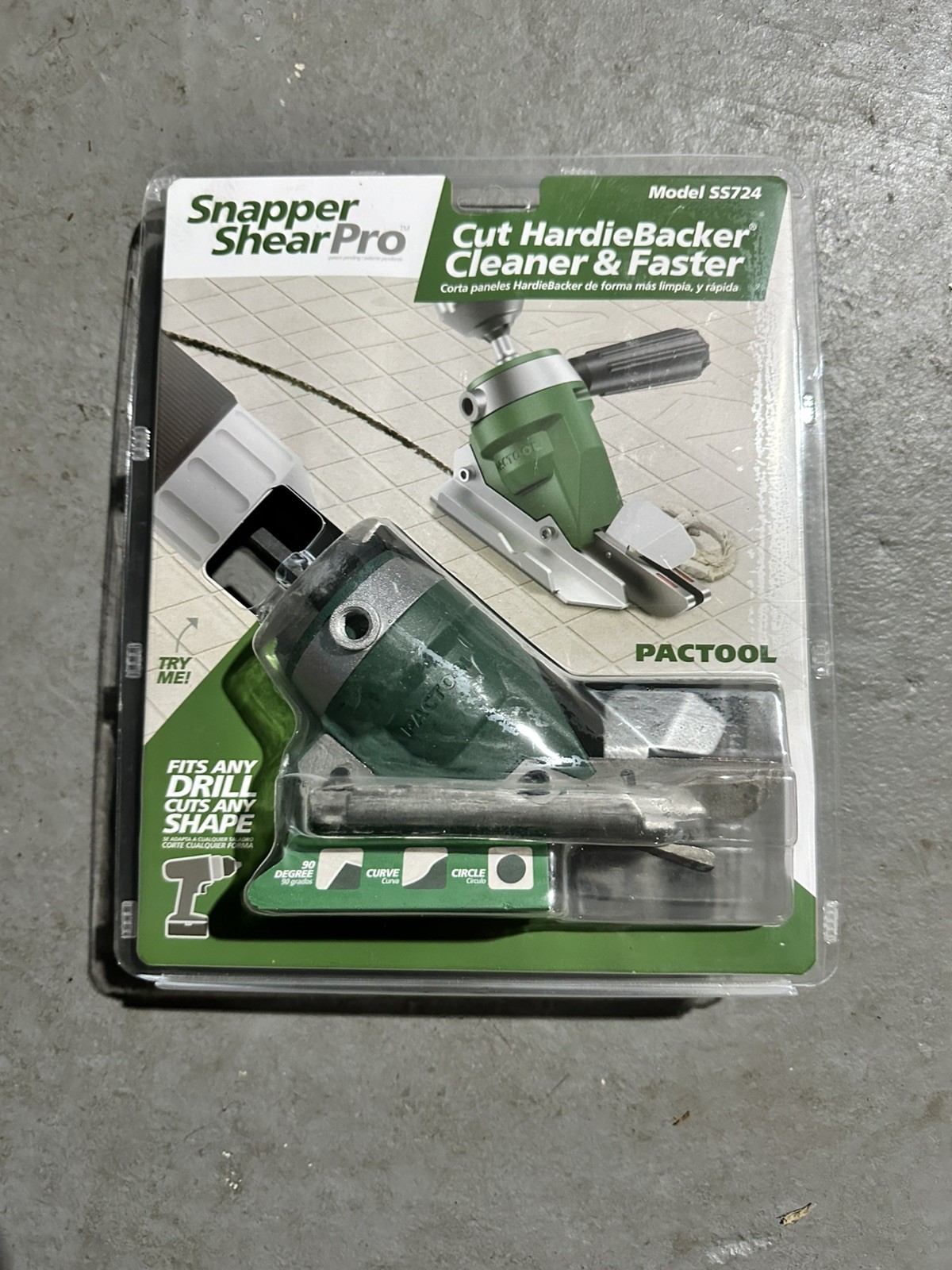 Snapper Shear Pro SS724 Pactool Hardie Backer Cutter