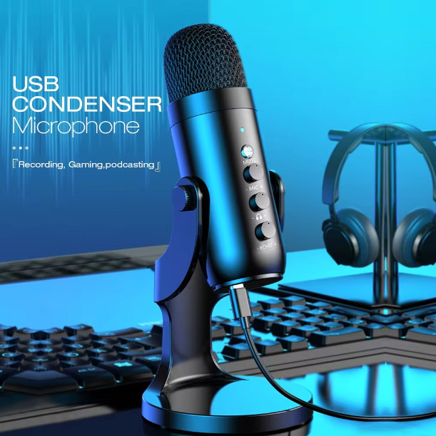 Plug and Play USB Microphone for PC Mac Gaming Recording Streaming Podcasting