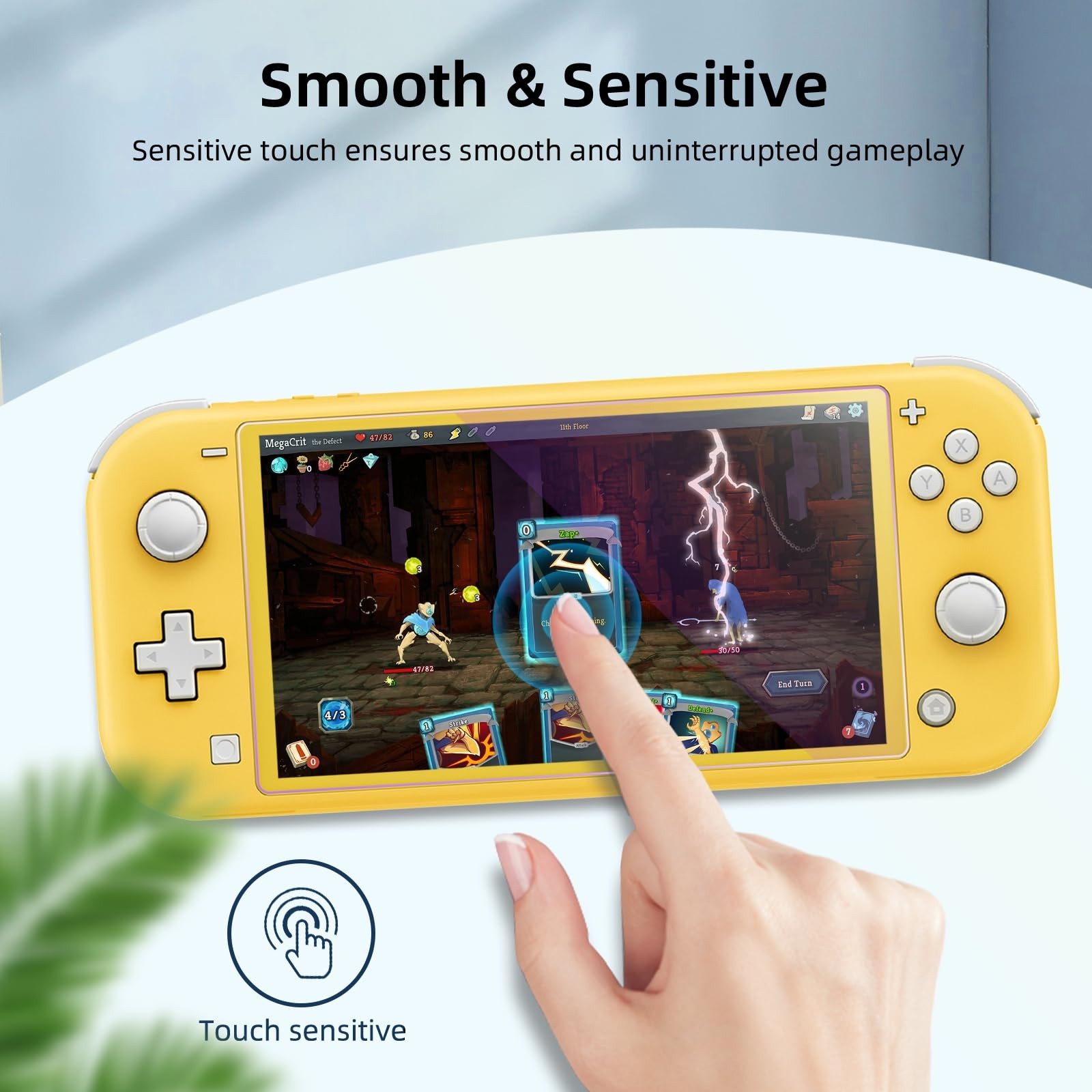 2-Pack Blue Light Blocking Screen Protector for Switch Lite Model 2019 [5.5 I...