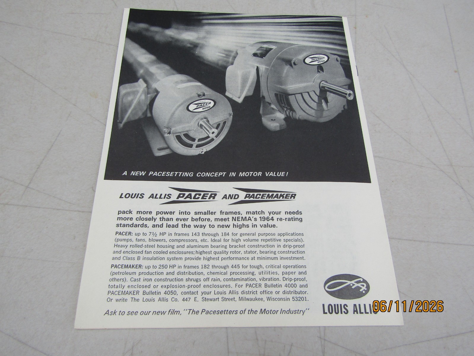 Vintage Louis Allis Pacer & Pacemaker Static Adjustable Frequency Drives Article