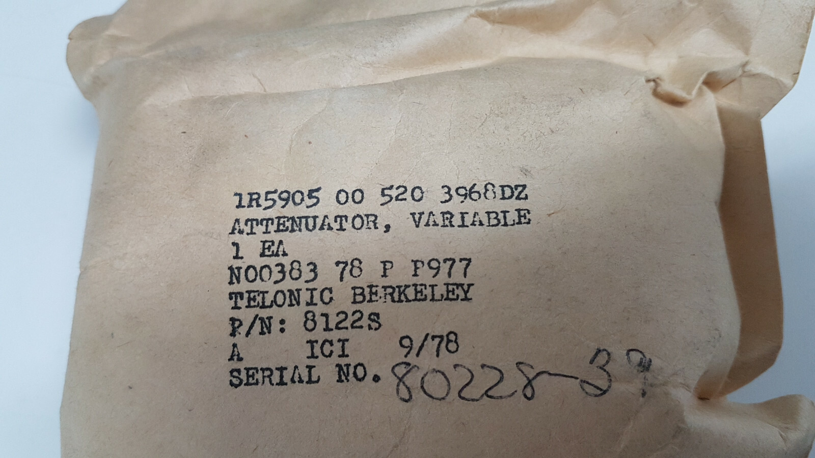 5985005203968 ATTENUATOR,VARIABLE 8122S