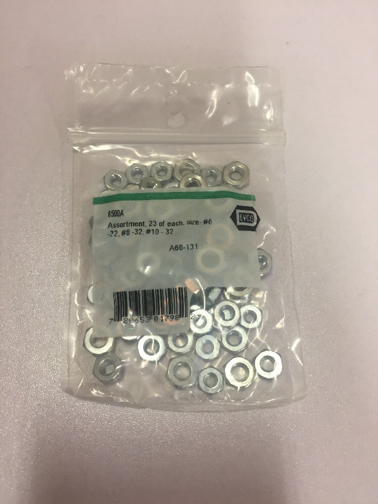 DIVERSITECH MACHINE SCREW HEX NUTS, ASSORTED PACK 6500A
