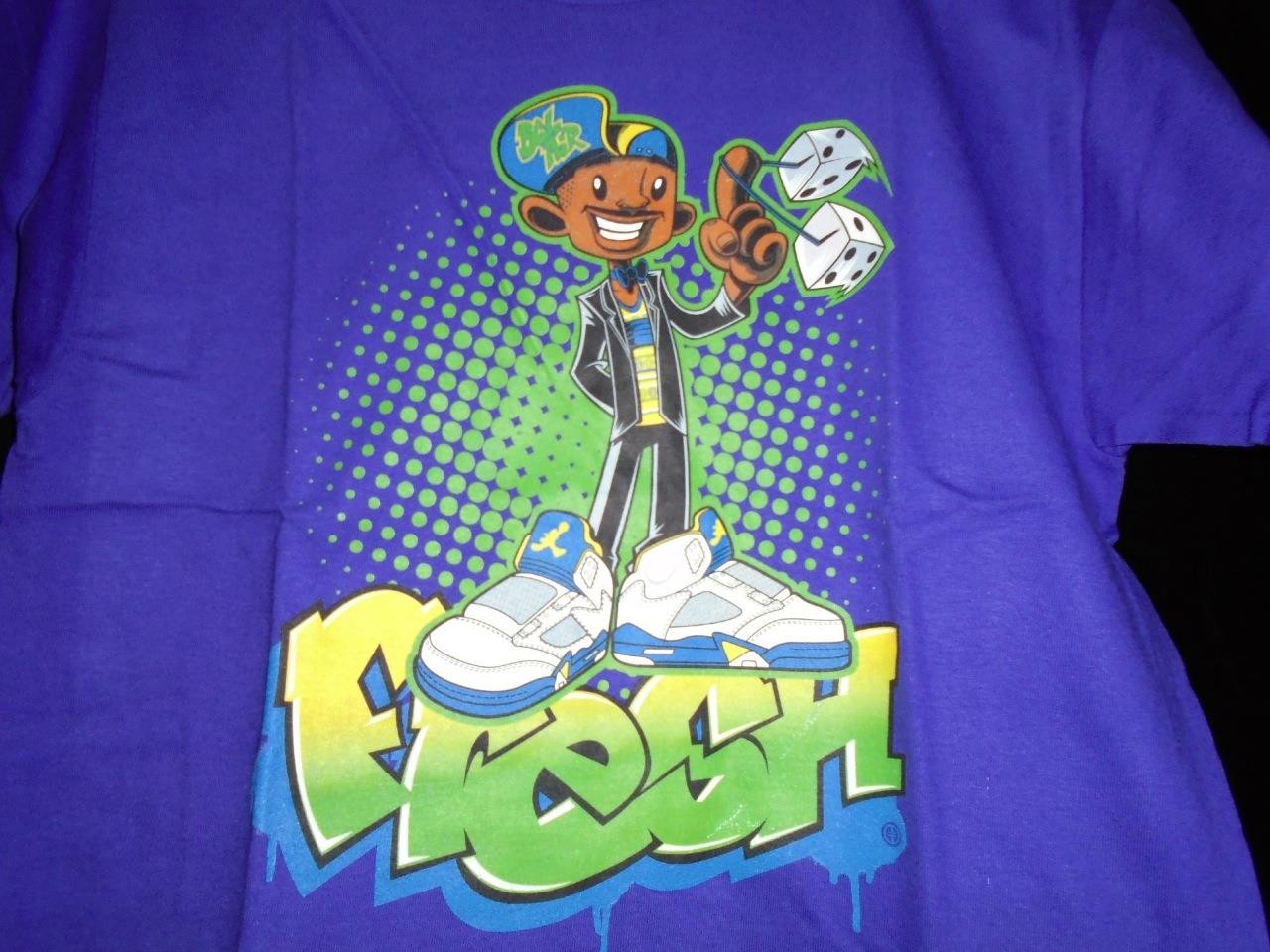 TeeFury Fresh SMALL "Fresh" Fresh Prince of Bel Air Parody Shirt PURPLE