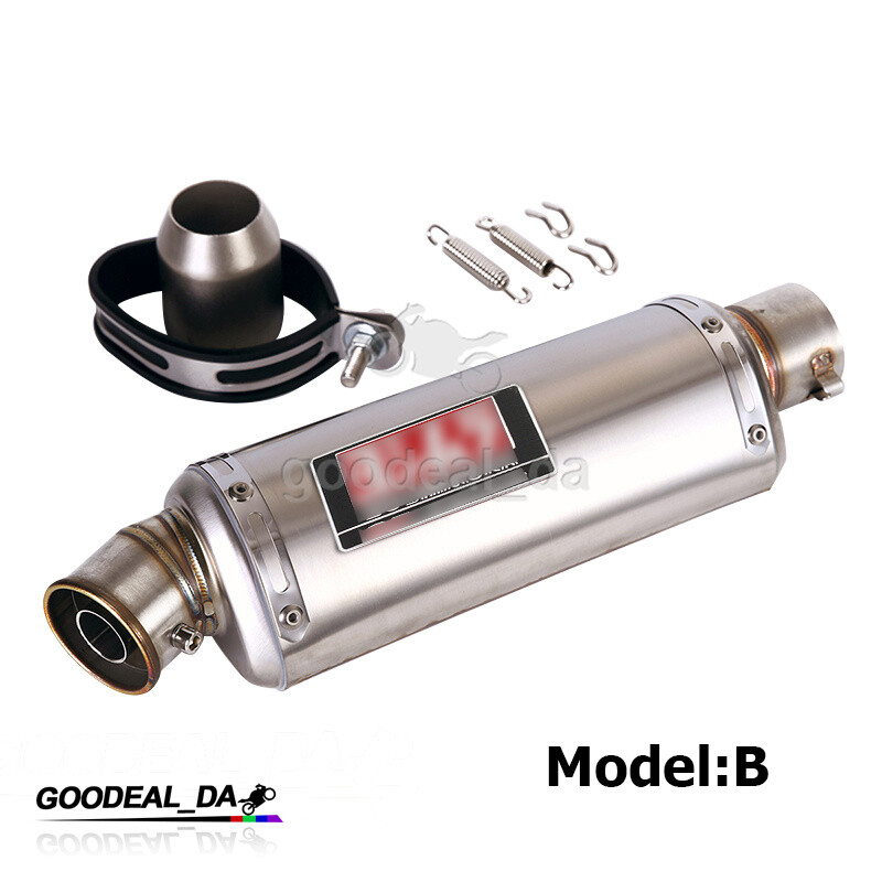 Universal Motorcycle 51MM Exhaust System Muffler Can Tips Pipe DB Killer Slip On
