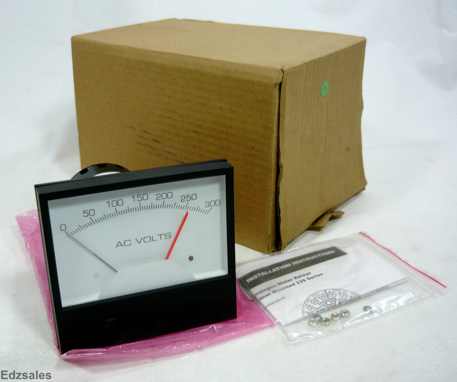 Newark 0-300 AC Volts Meter Relay 239-301A-RXRX-AC-S1