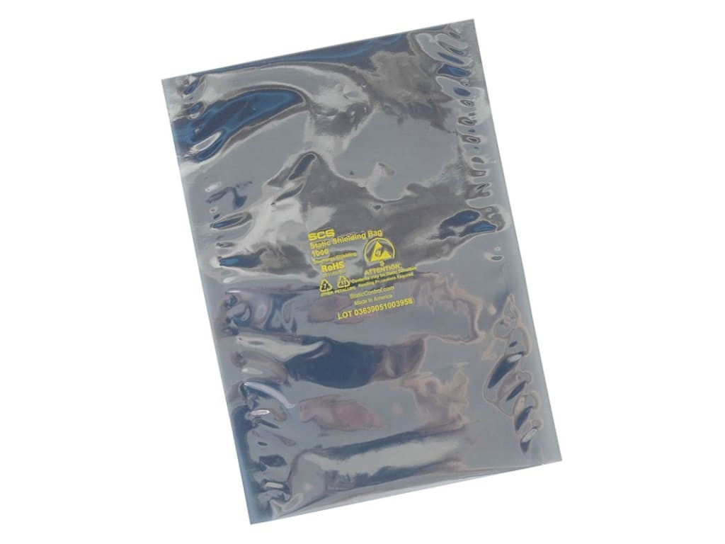SCS 10046 - STATIC SHIELD BAG, 1000 SERIES METAL-IN, 4x6, 100 EA