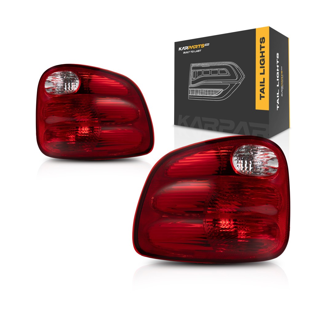 For 2000-2003 Ford F-150 Tail Light Driver and Passenger Side Pair DOT Flareside