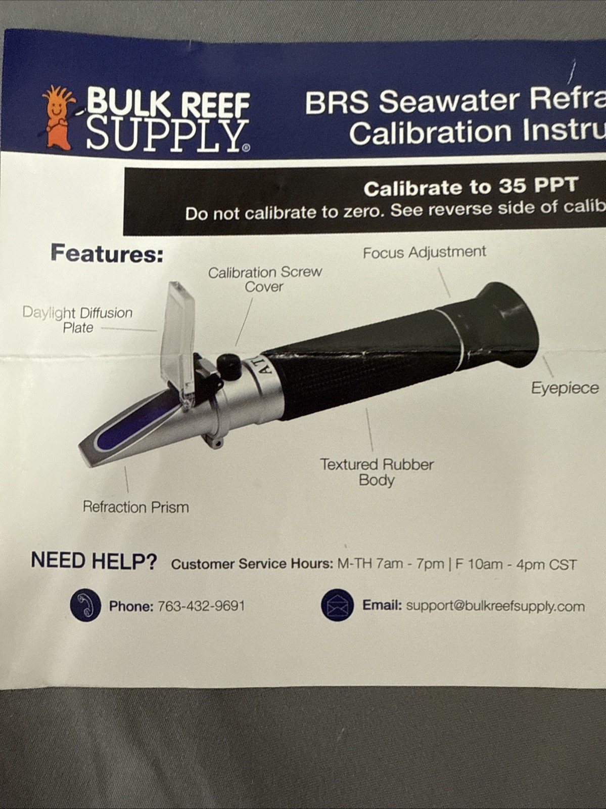 Portable Refractometer with Accessories & Case