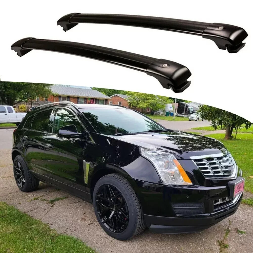 2PCS Cross Bar Roof Rail Fits For Cadillac SRX 2010-2015 Lockable Adjustable