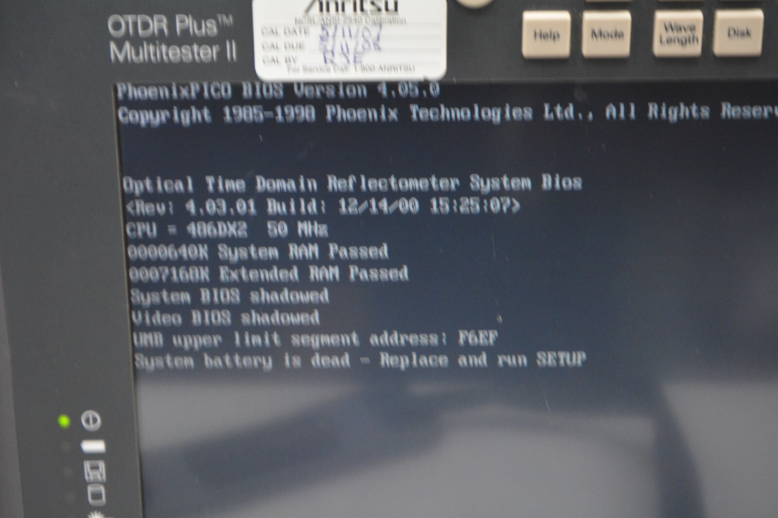 ^ Siecor OTDR Plus Multitester II (340-0) W/ 340M-36210 Module #X4031