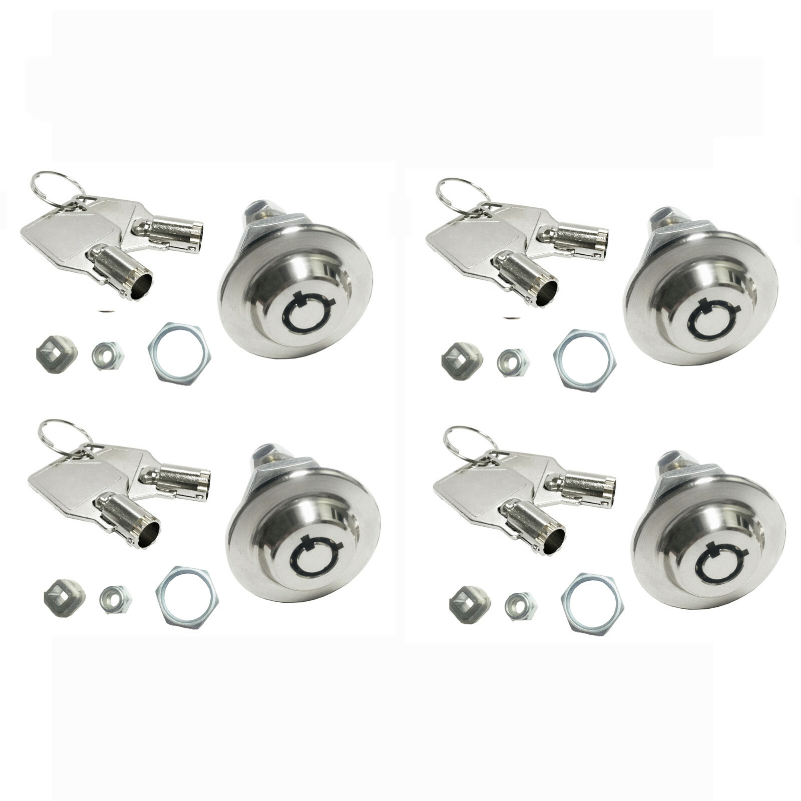 Lot of 4  Homak safe lock Gun Cabinet Keyed Alike w/ bk cover all keyed alike