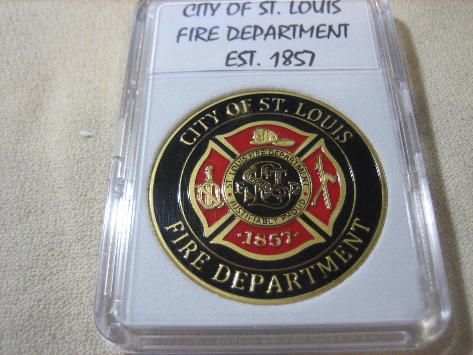 ST. LOUIS FIRE DEPT. Challenge Coin