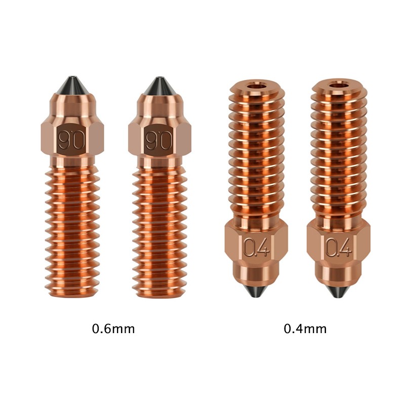 0.4 0.6mm Bimetal 3D Printer Nozzles for Ender 3 V3 KE/Creality K1/K1 Max/ CR-M4