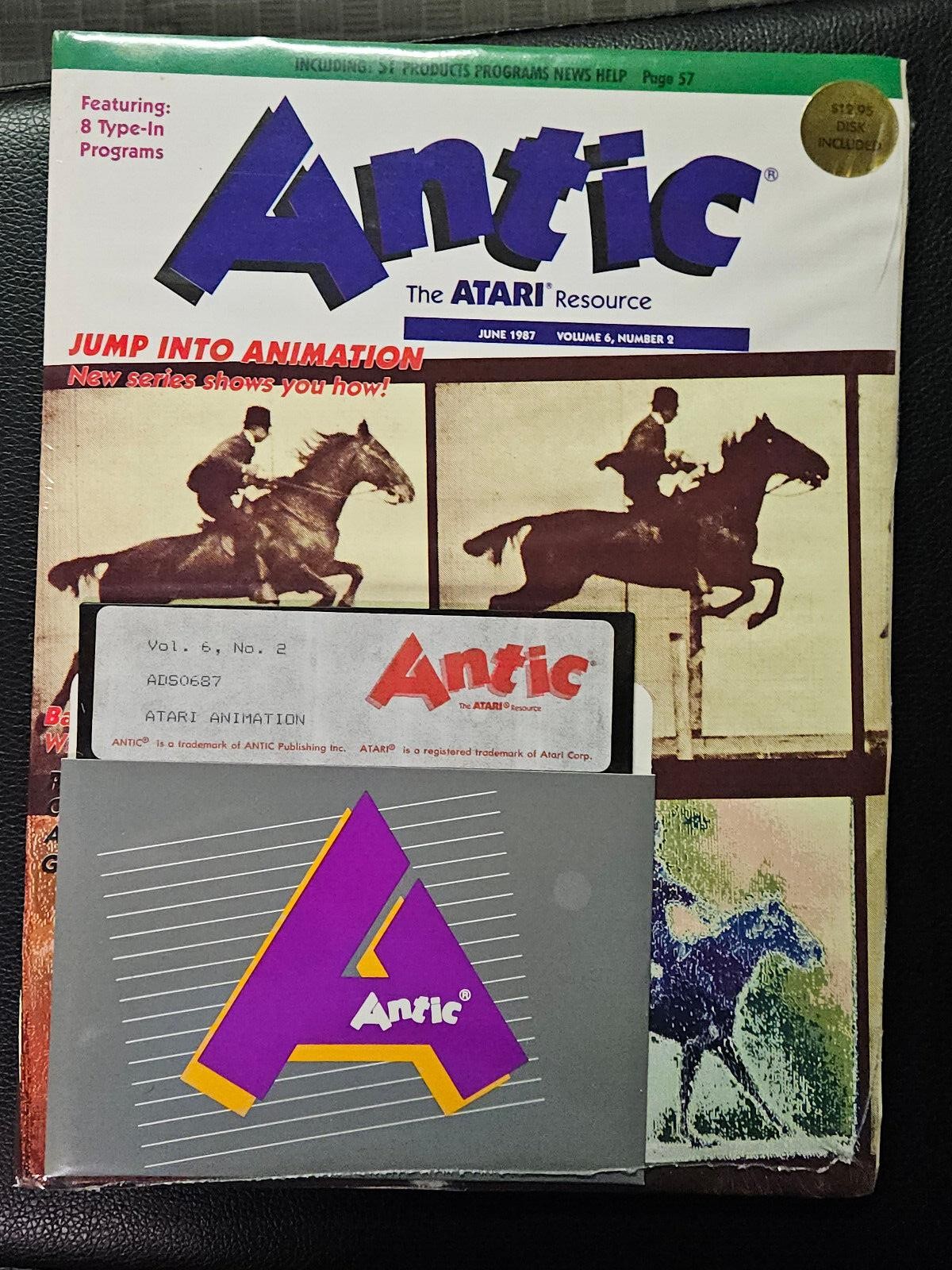 NEW! Antic - The Atari Resource June 1987 Volume 6, Number 2 magazine