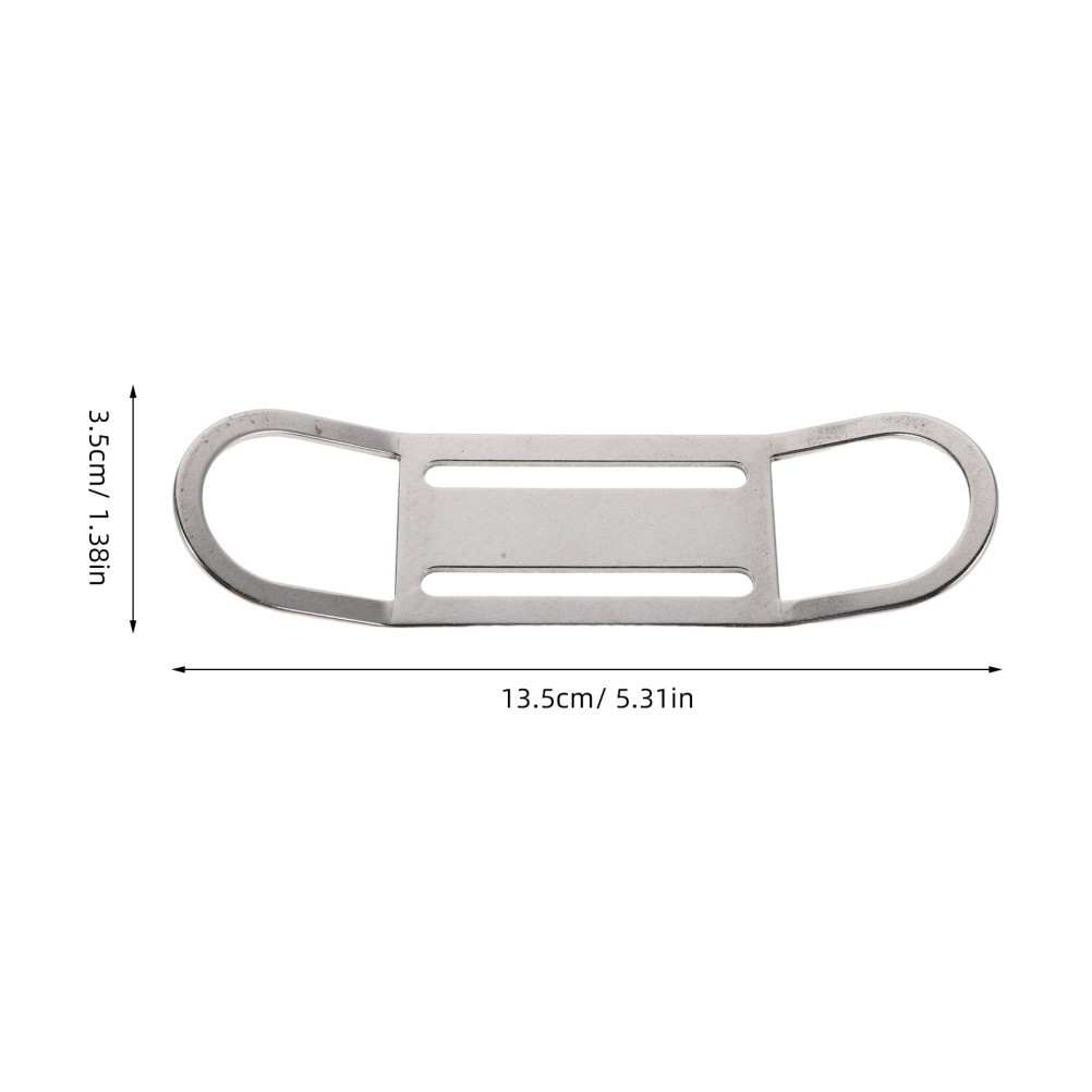 Diving Side Mount D Ring Buckle: Diving Webbing Strap Keeper - 5.3" Sidemount