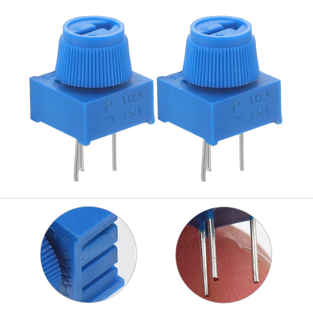 10 Pcs Trimmer Potentiometer Breadboard Potentiometer 10k Trim Potentiometer