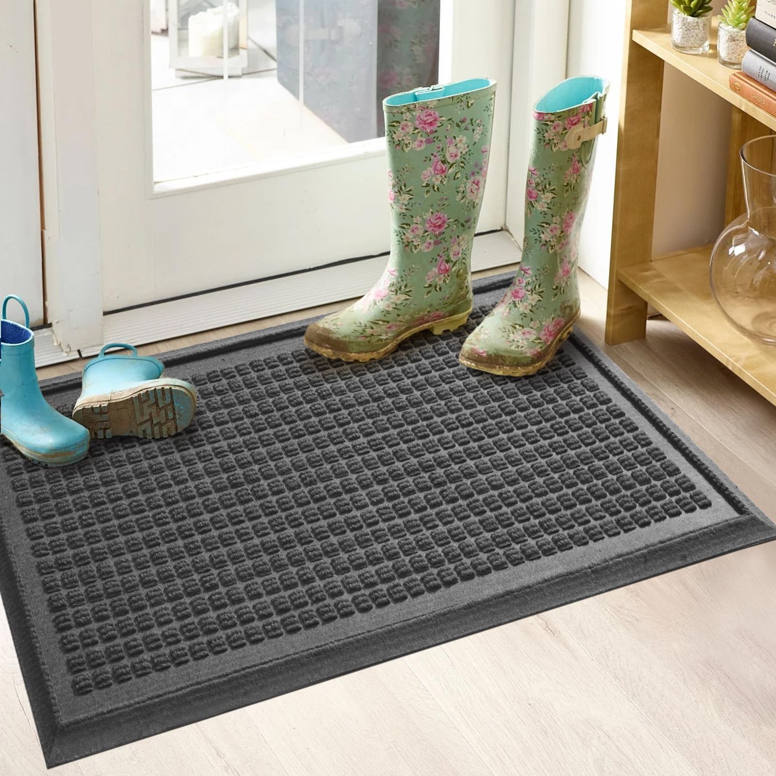 Waterproof Entryway Boot Tray: Heavy Duty, Non-Slip, Indoor/Outdoor Shoe Mat