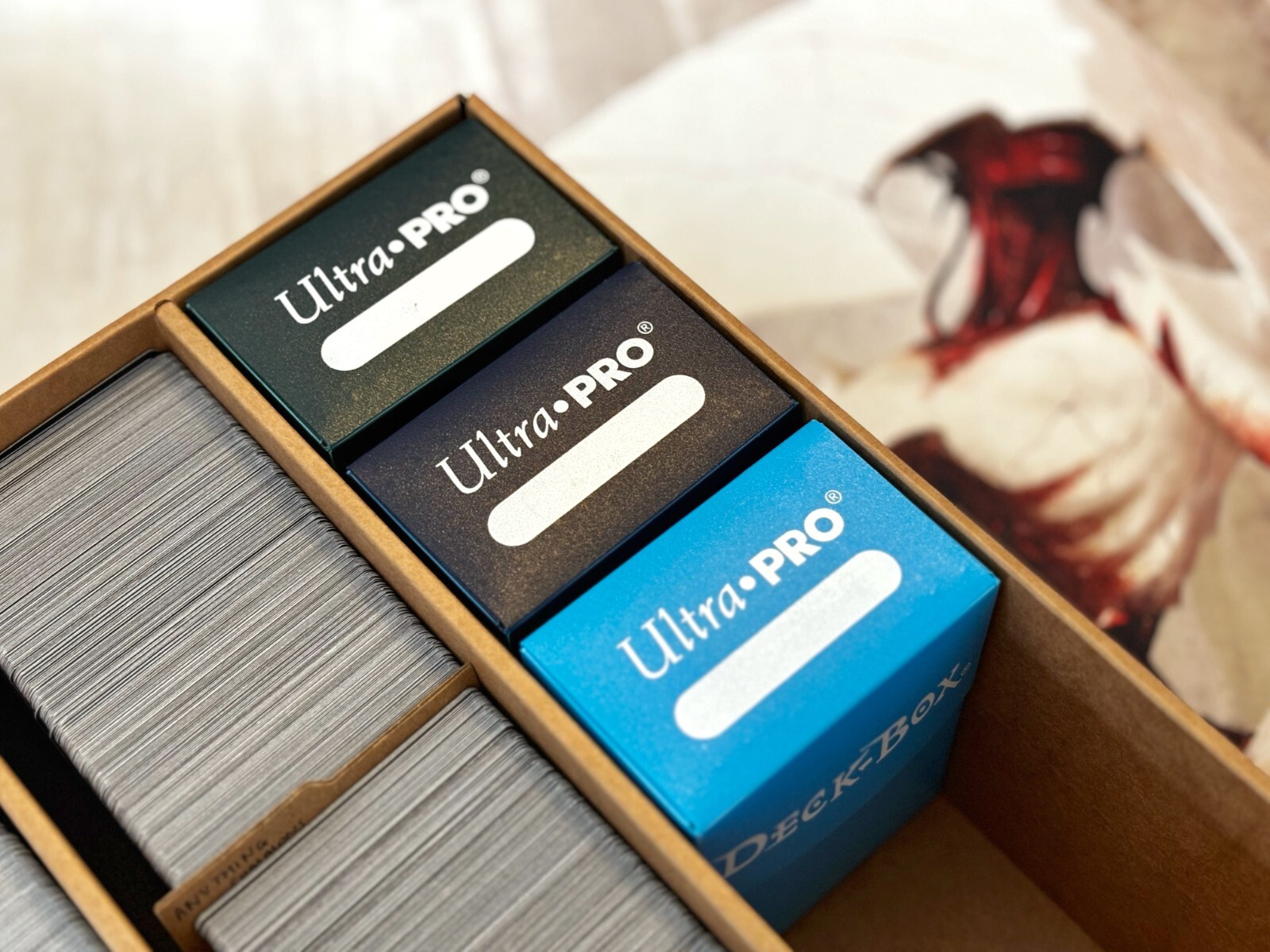 TCG storage box for Pokemon, YuGiOh!, Star Wars Unlimited, Flesh and Blood cards