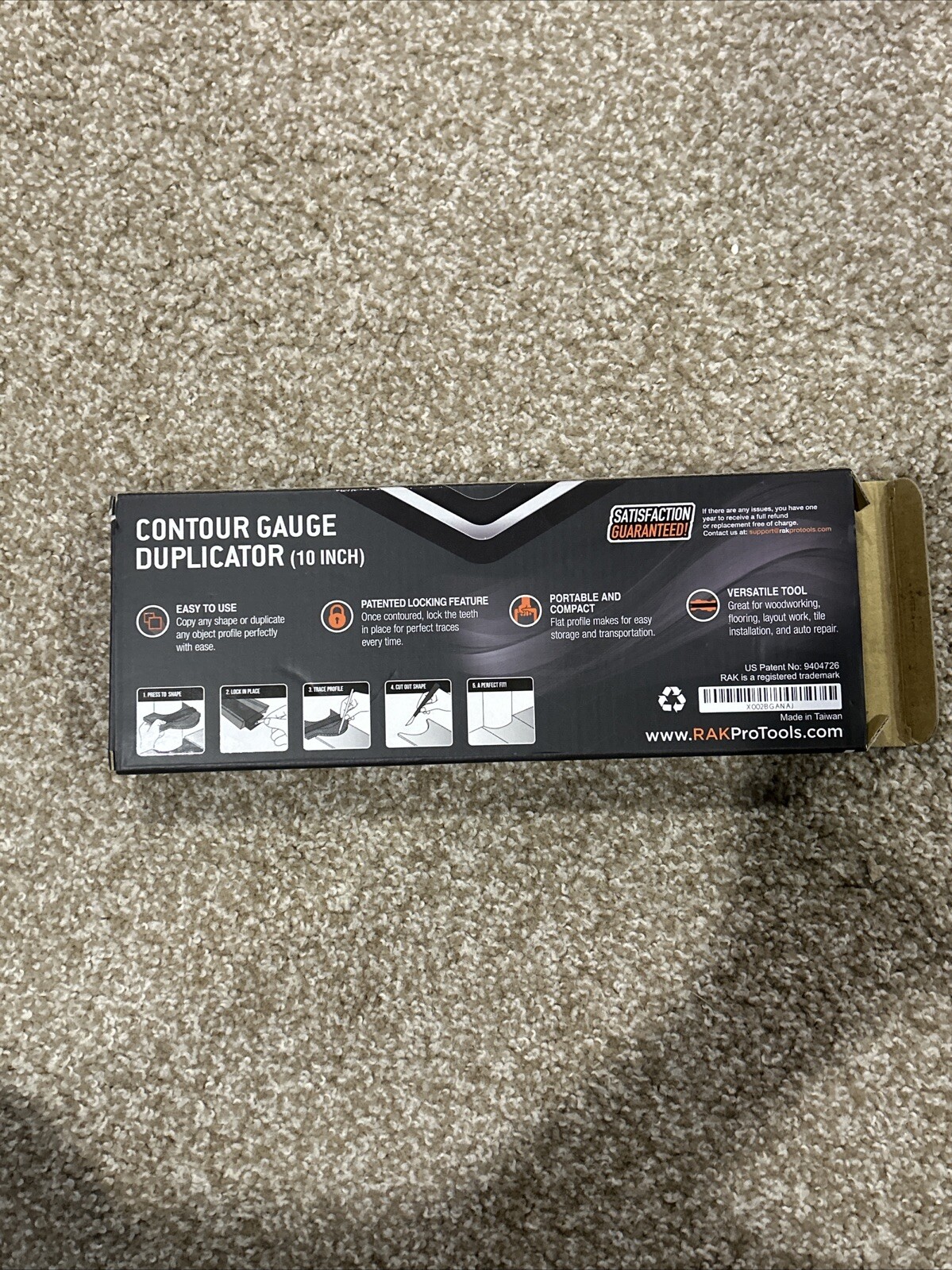 RAK Contour Gauge Shape Duplicator 10" Inch Lock Template Tool