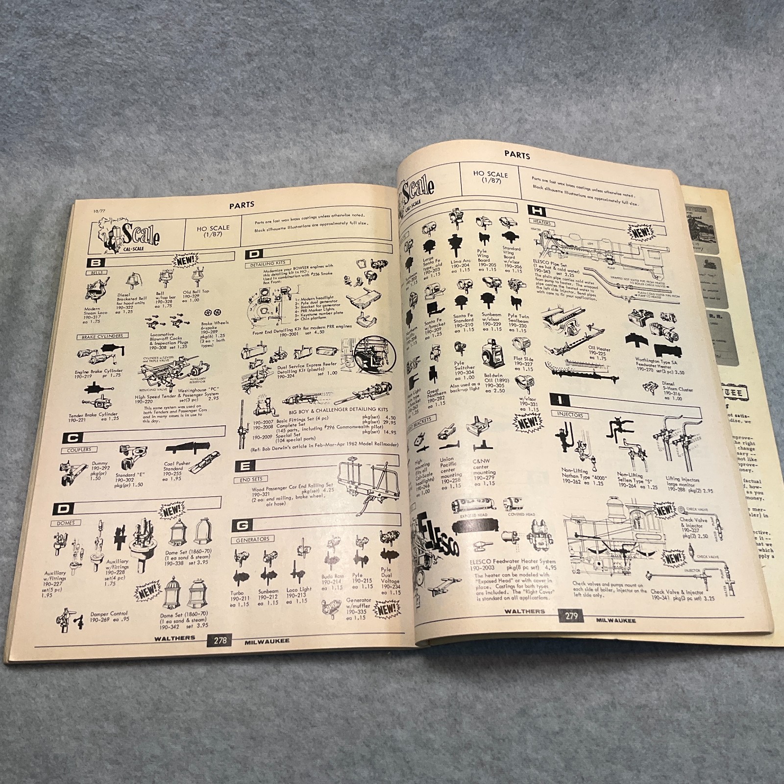 Walthers HO Railroad Catalog & Craft Train Reference Manual 1978 Edition