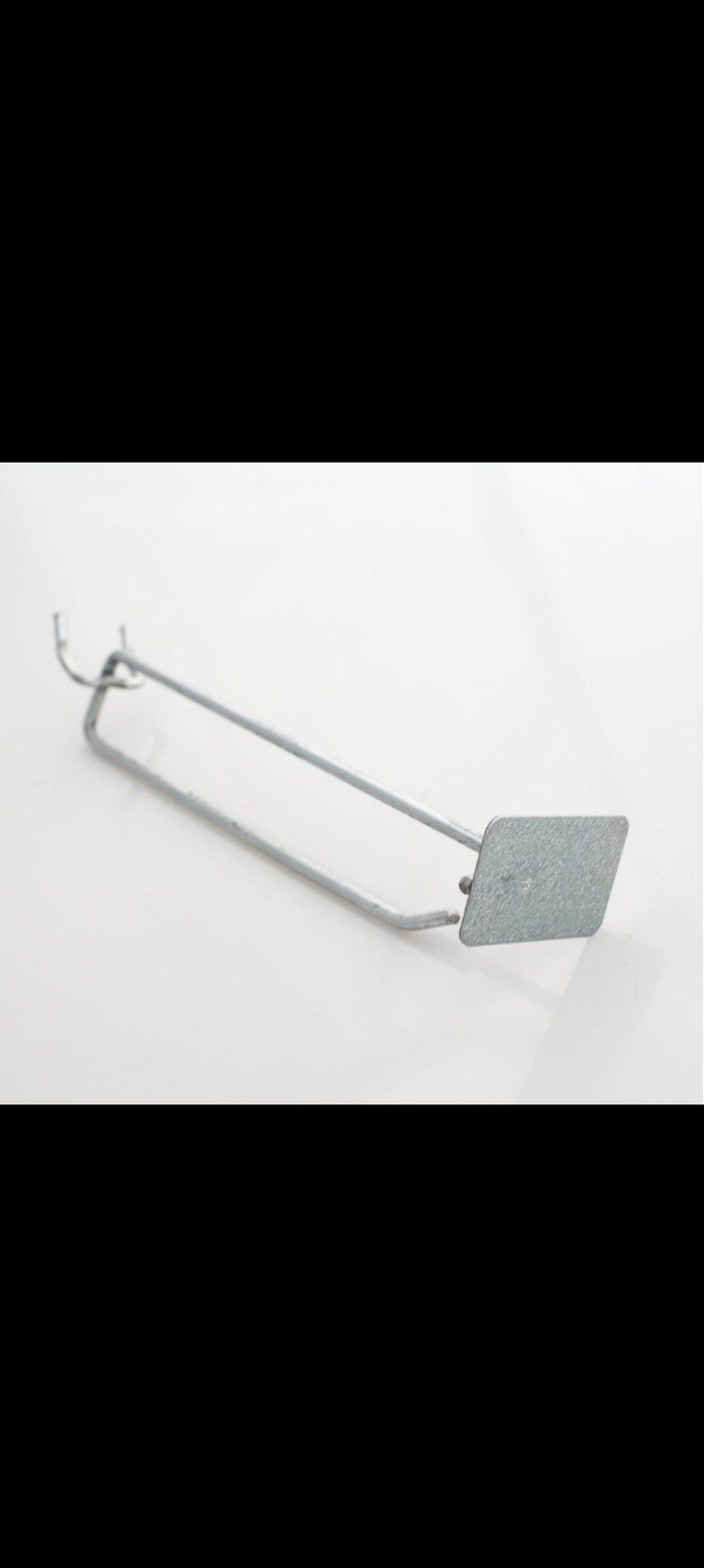 6” pegboard scanner hookgauge metal  4 piece Pack