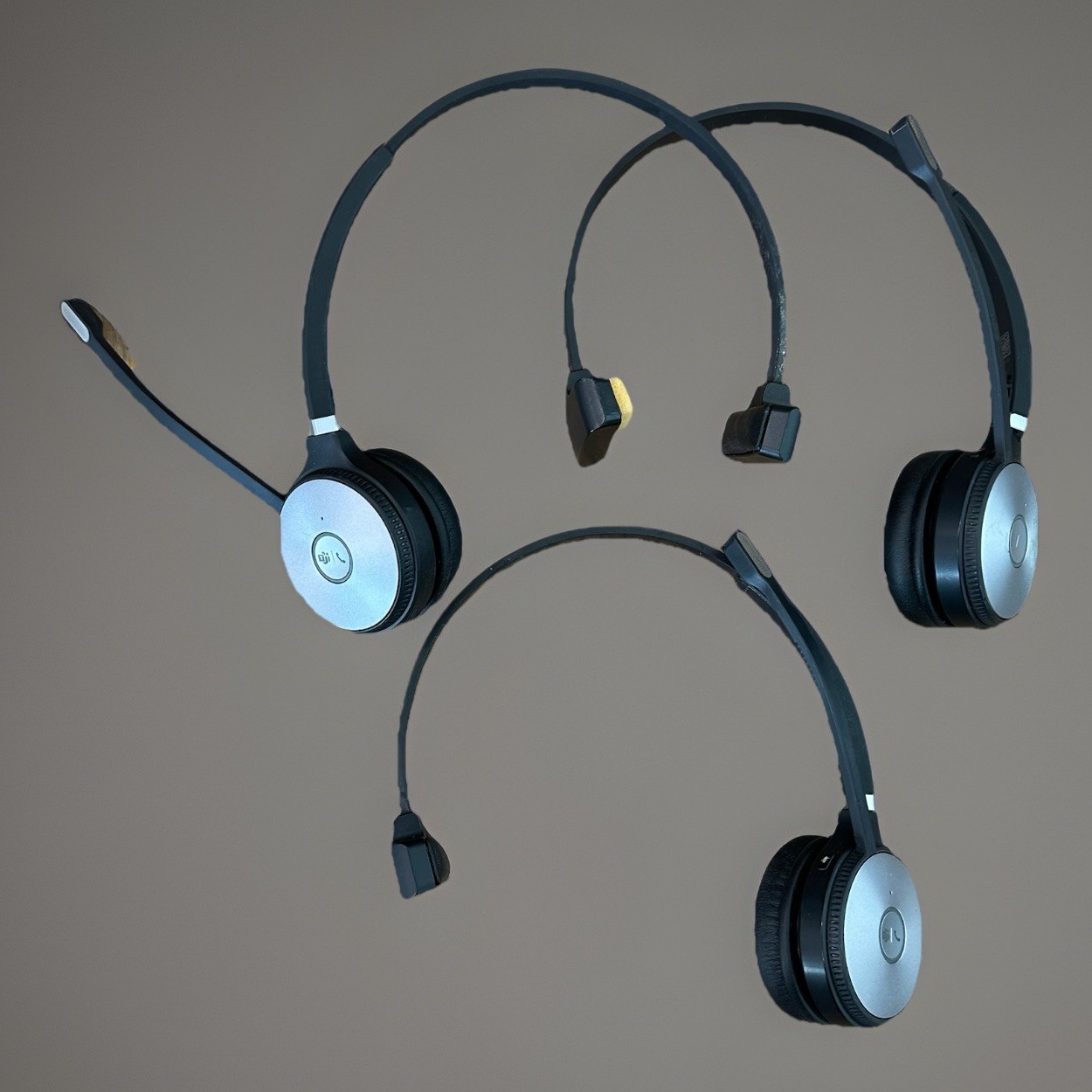 *Lot of 3* Yealink WH66 Mono Teams Wireless Headset *For Parts or Repair ONLY*