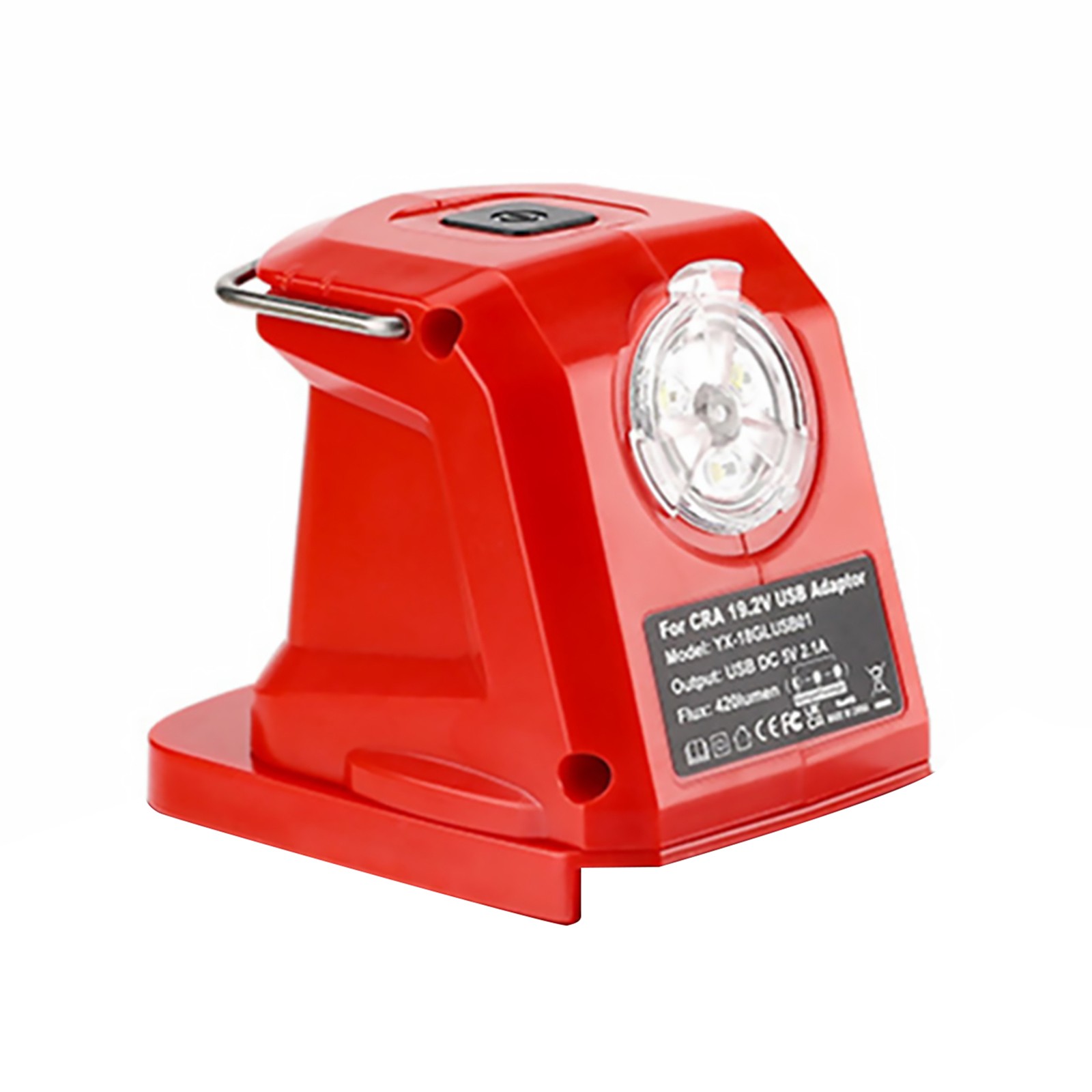 Dual USB Port Battery Adapter Charger For Craftsman Ni-CD Battery w/ LED