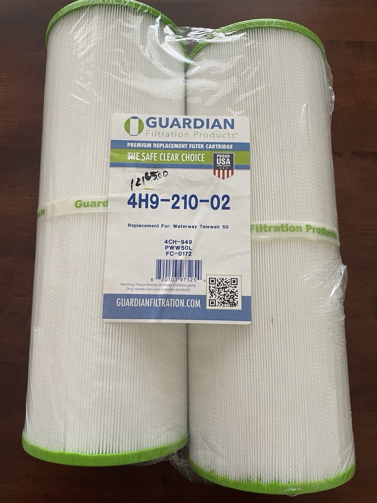 2 PK Guardian Spa Filter 4H9-210-02 Waterway Teleweir 50 FC-0172 4CH-949 PWW50L