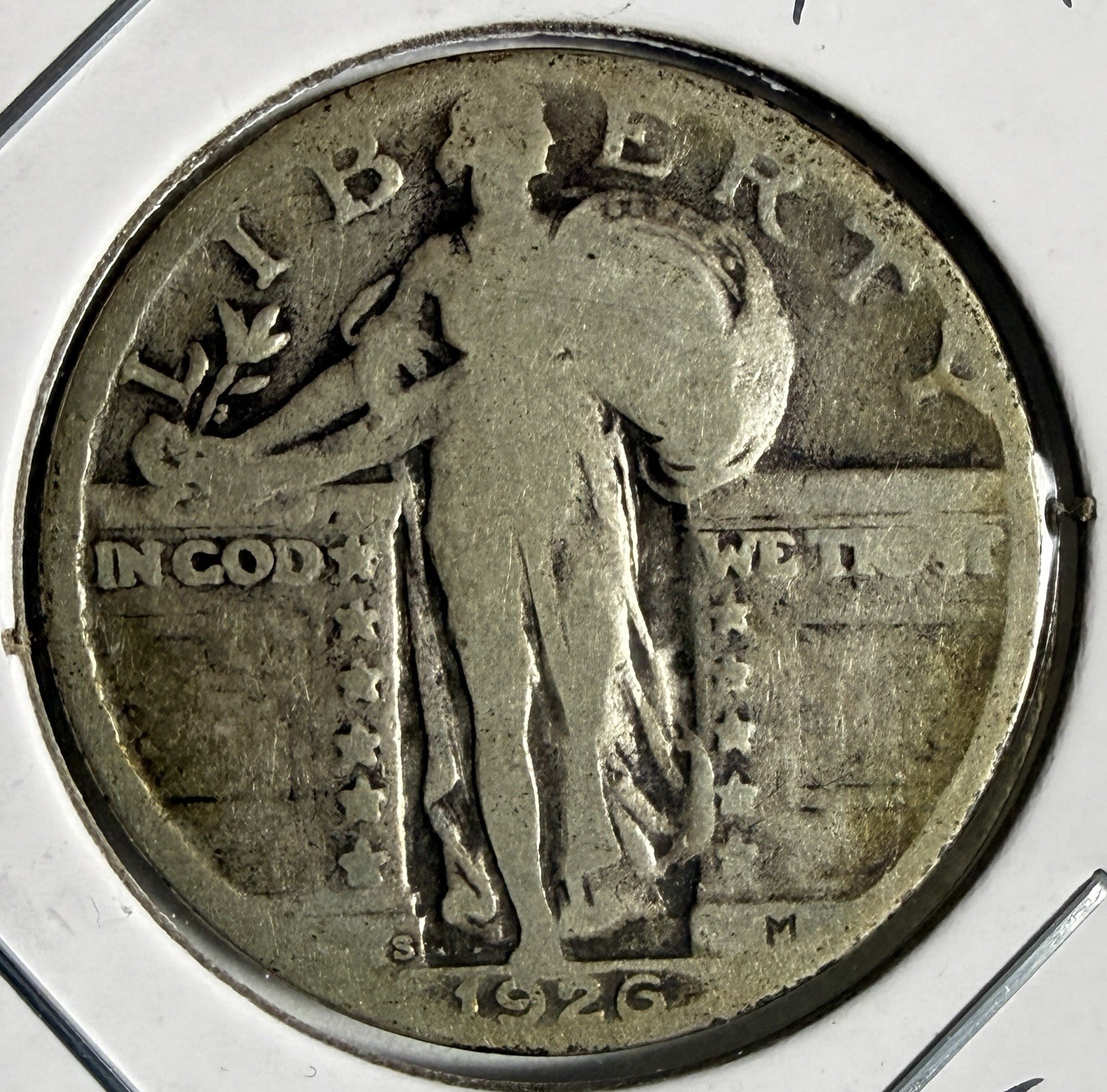 1926-S Standing Liberty Quarter - Silver Coin - FREE SHIPPING - (5-23/ZIL)