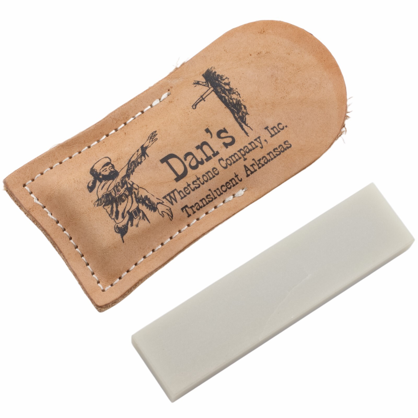 Sharpeners Translucent Sharpening Stone Leather Slip Pouch USA Factory Irregular