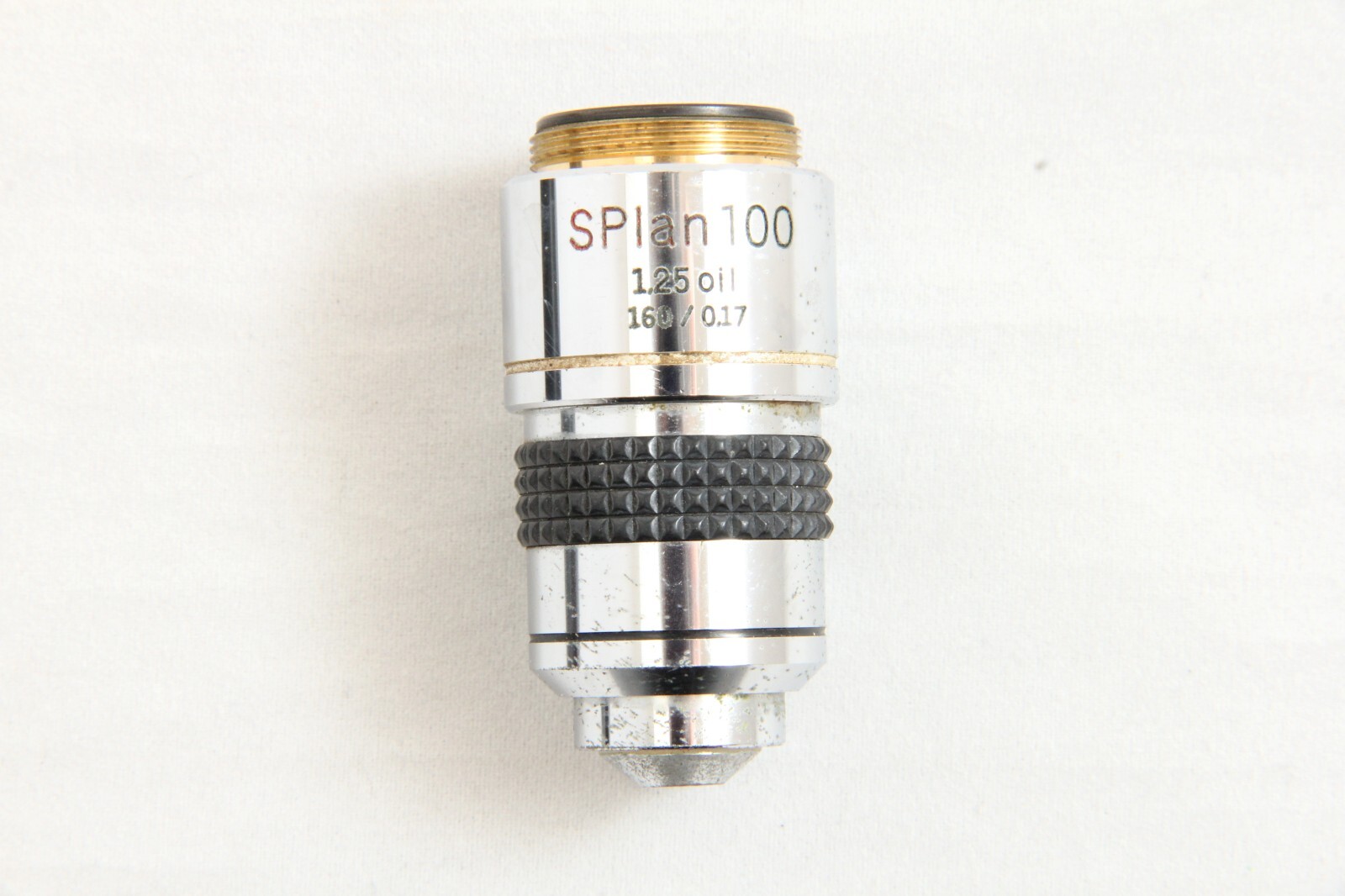 Olympus SPlan 100X / 1.25 Oil 160/0.17 Microscope Objective #4337