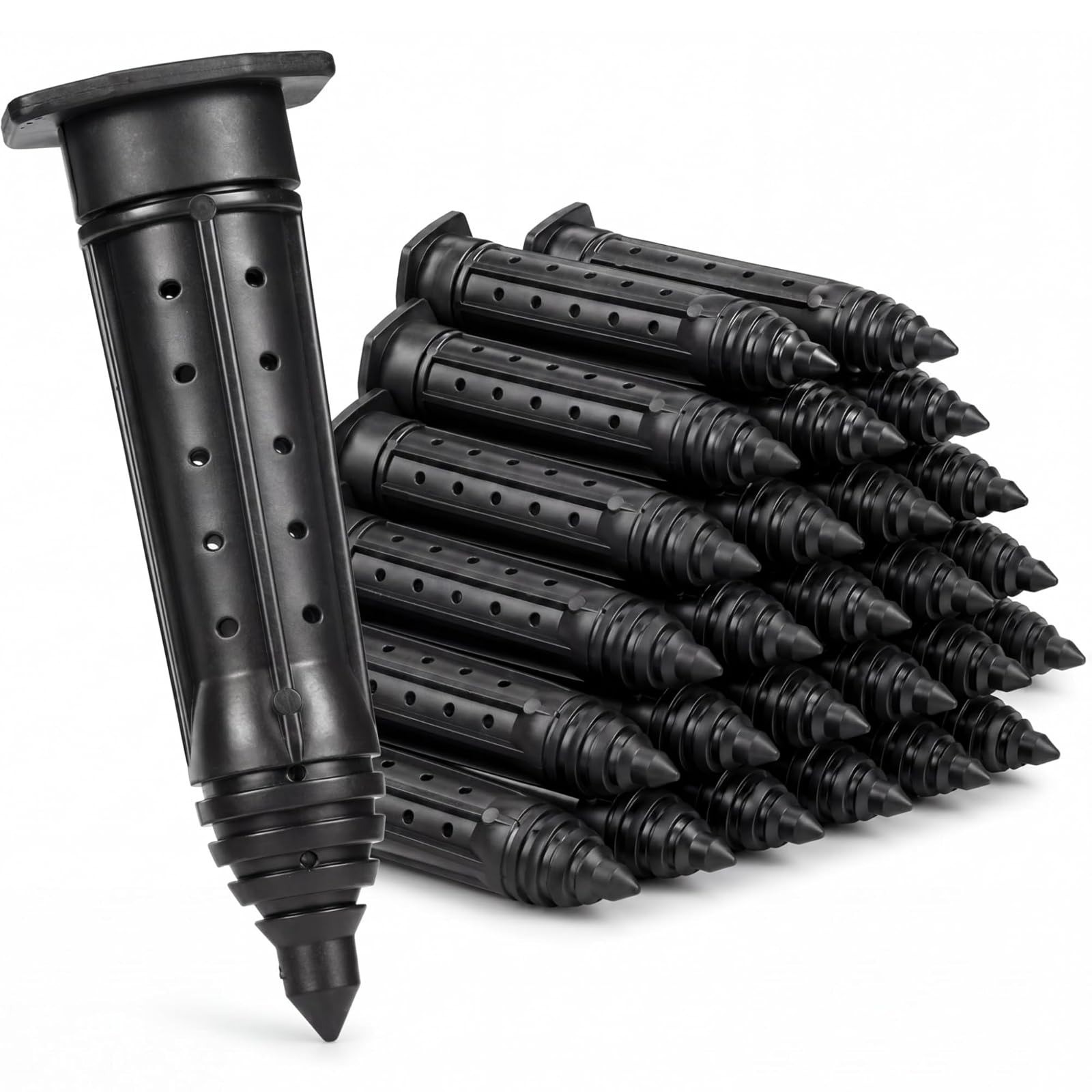 6 Pack Tree Watering Stakes - UV Protected ABS Plastic Irrigation Spikes