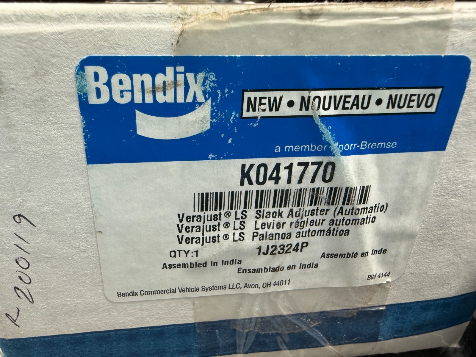 Genuine OEM Bendix K041770 Verajust LS Automatic Air Brake Slack Adjuster