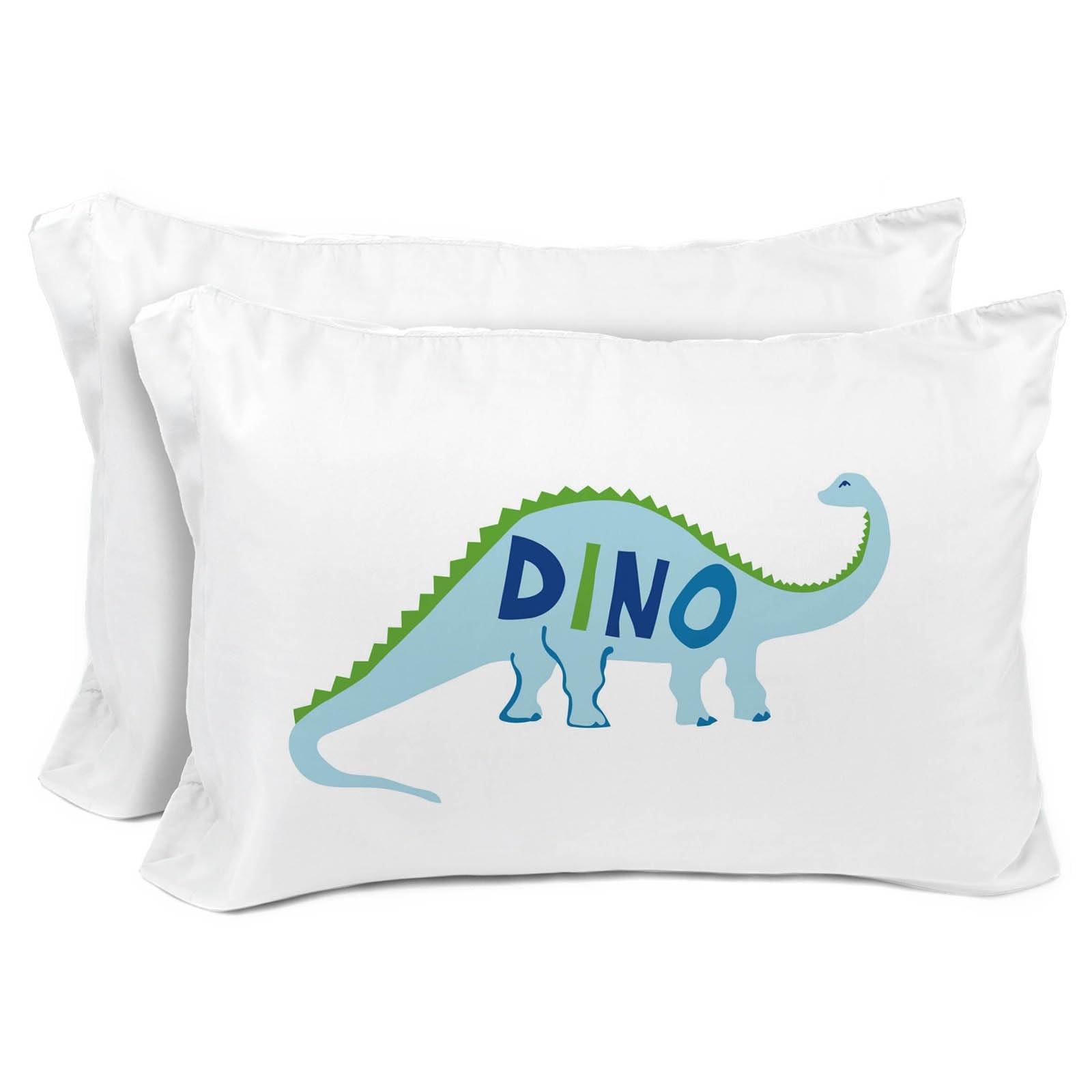 Reversible Dinosaur Pillowcases  Soft DoubleSided Kids Bedding 2 Pack